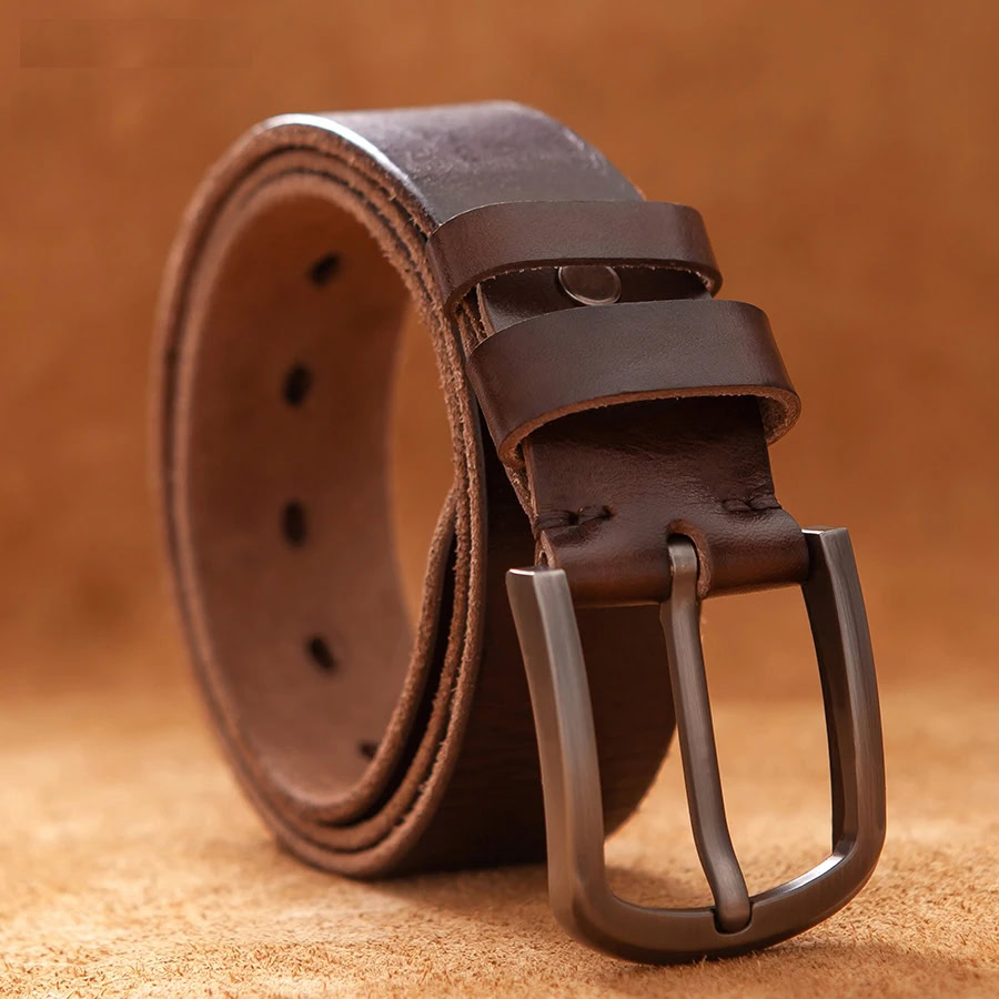 Leather Cowboy Belt – Heritage Collection Heritage Cowboy leather belt with vintage finish and sturdy metal buckle. Perfect for western-inspir.