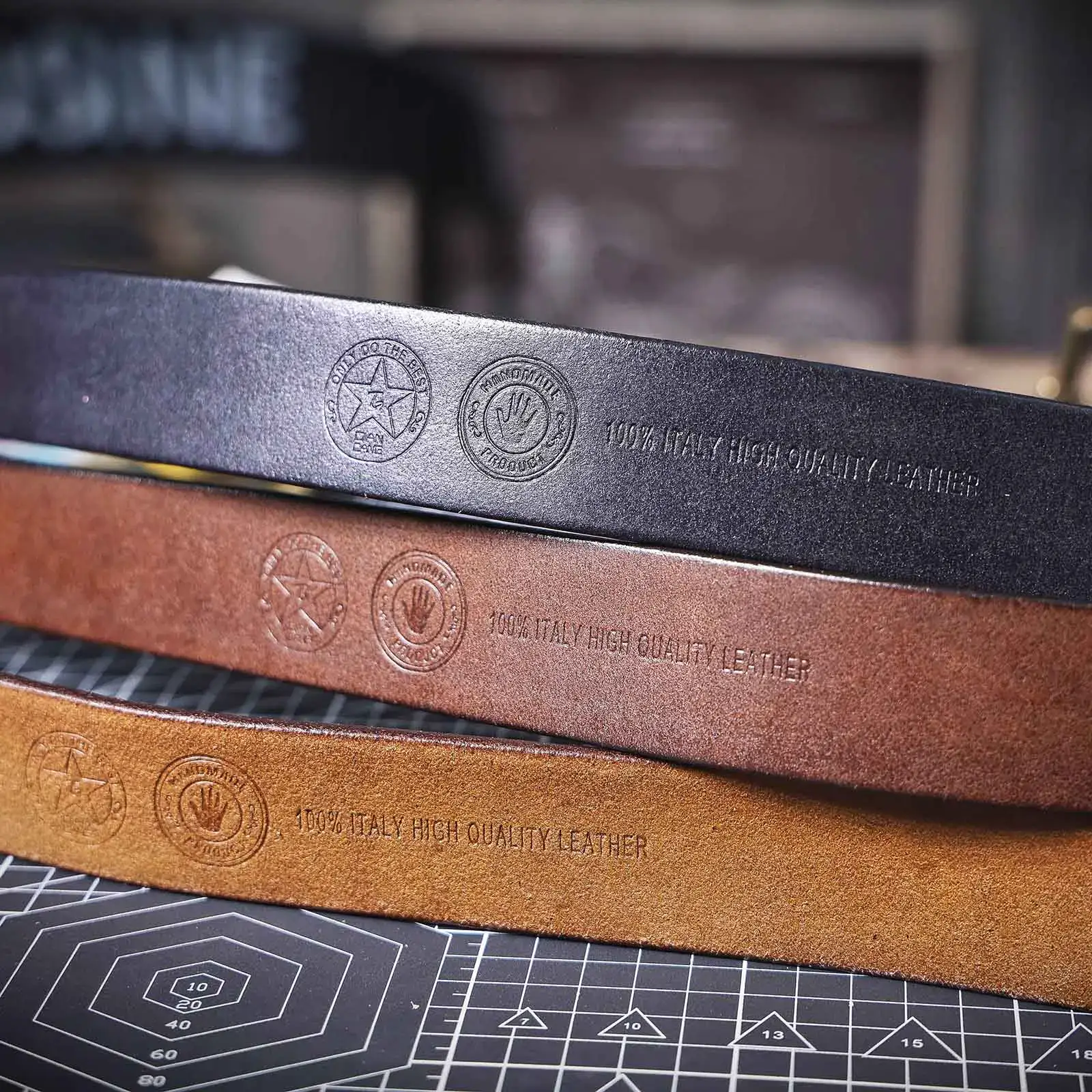 Leather Belt – Italian High-Quality Leather Belt for Men and Women Thickened top-layer Italian leather belt in black, brown, and tan, showcasing premium craftsmanship.