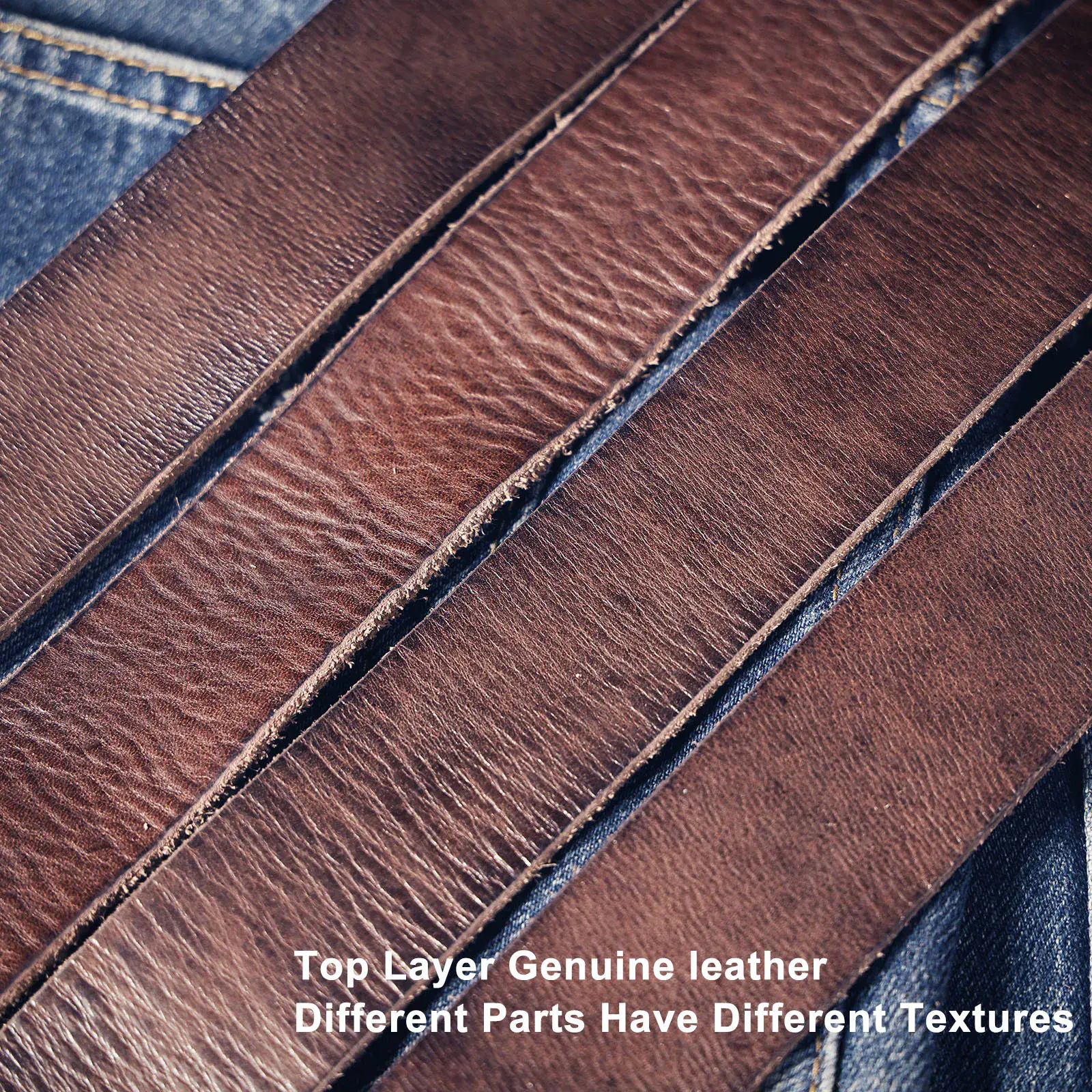 Leather Belt with Buckle for Casual Style Genuine leather belt featuring a retro casual pin buckle, perfect for everyday wear and stylish outf.