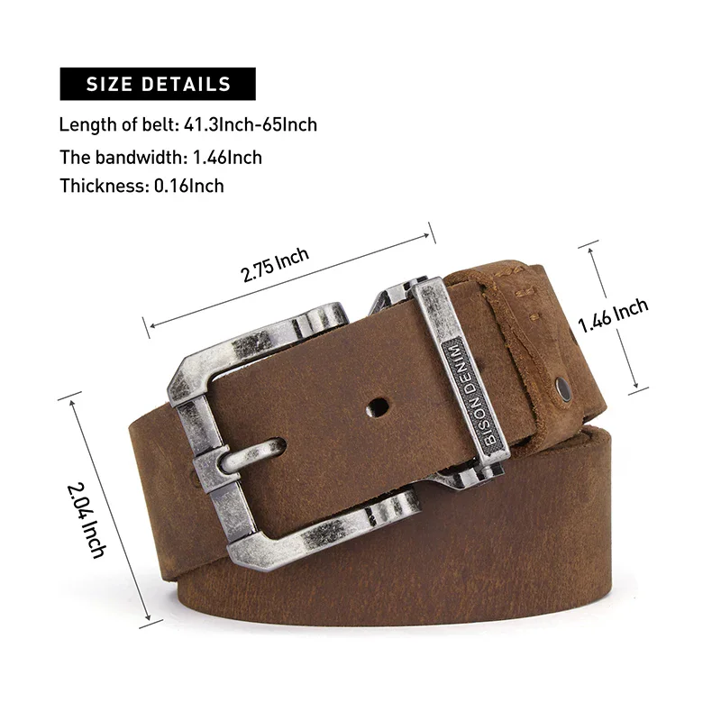 Elegant men’s leather belt for versatile occasions, crafted from genuine leather. Perfect for stylish, everyday wear. Men's genuine leather multi-occasion belt with durable metal buckle for versatile styling.