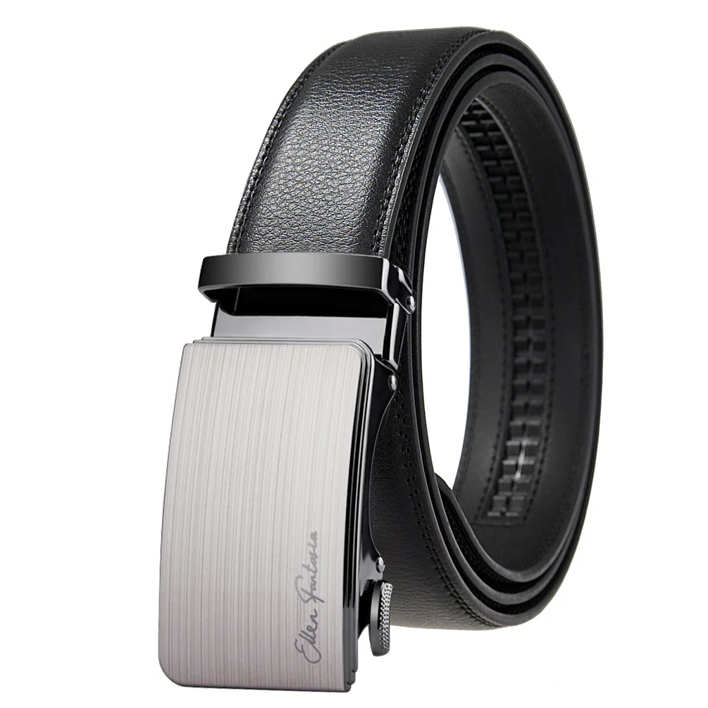 Milan Executive Leather Belt Elegant leather belt with automatic buckle for men.