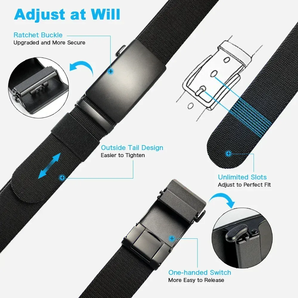 FlexLine Elastic Ratchet Belt – Big Size Tactical Stretch Elastic tactical ratchet belt with secure buckle and adjustable fit for large sizes.