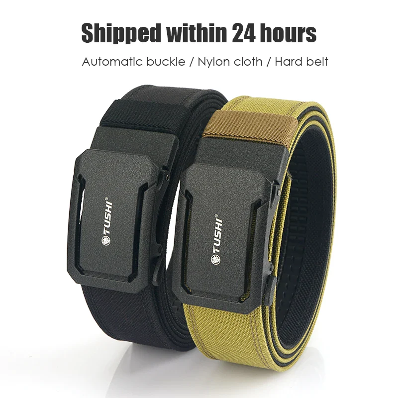 Reinforced Nylon Tactical Ratchet Belt – FlexLine Tactical nylon ratchet belt with reinforced buckle for durability and secure fit. Perfect for outdoo.