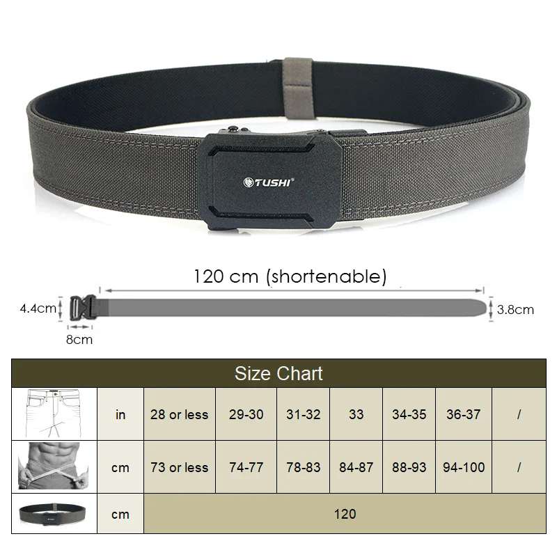 Reinforced Nylon Tactical Ratchet Belt – FlexLine Durable nylon tactical belt with quick-release ratchet buckle for versatile use. Adjustable up to 12.
