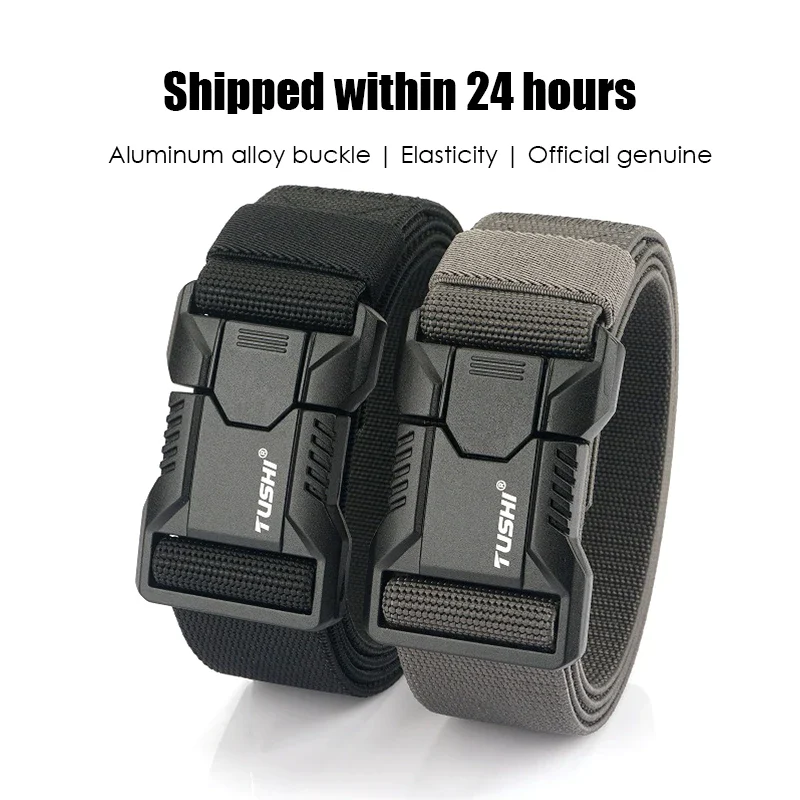 Apex-Flex Tactical Belt with Quick-Release Buckle Aluminum alloy tactical belt with high-stretch nylon strap, quick-release buckle, durable and adjust.