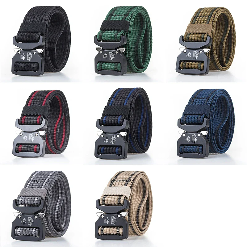Enforcer Retro Police Tactical Belt with Quick-Release Buckle Durable tactical belt with alloy quick-release buckle for police and security use.