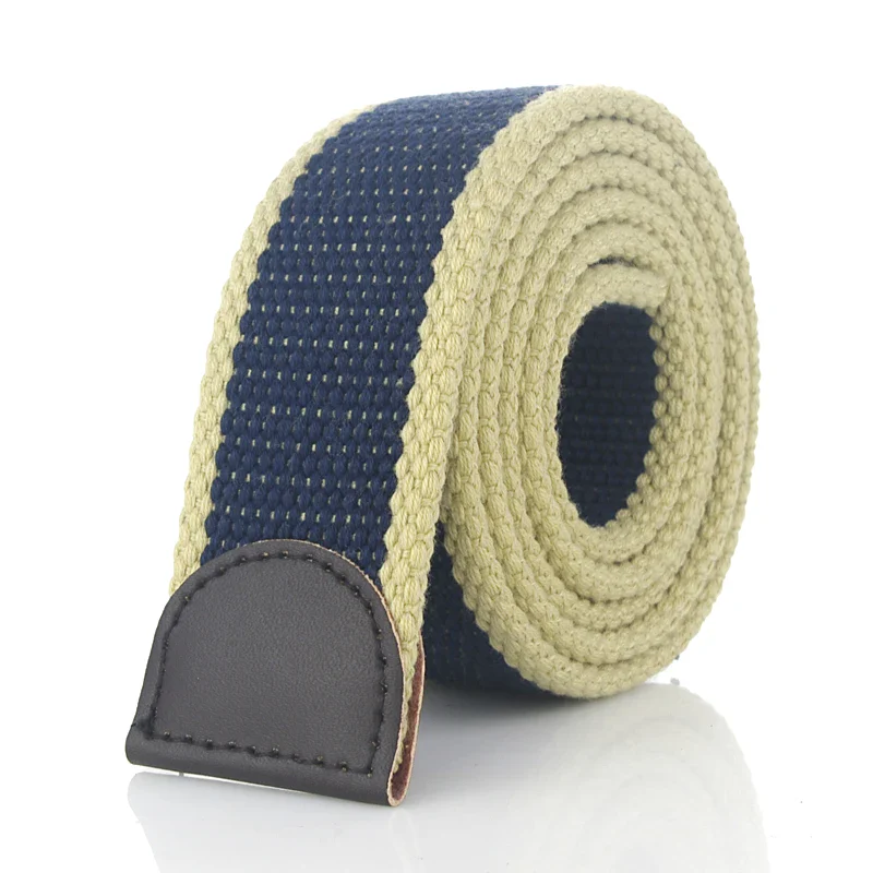 Durable Infinity Canvas Strap for Watches High-quality navy and beige replacement watch strap with thickened webbing. Perfect for luxury watch.