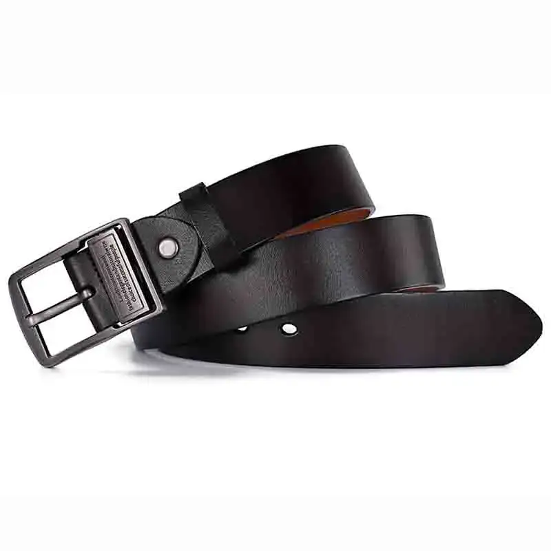 Leather Cowhide Belt for Heavy-Duty Use Heavy-Duty Genuine Cowskin Belt for Men and Women.