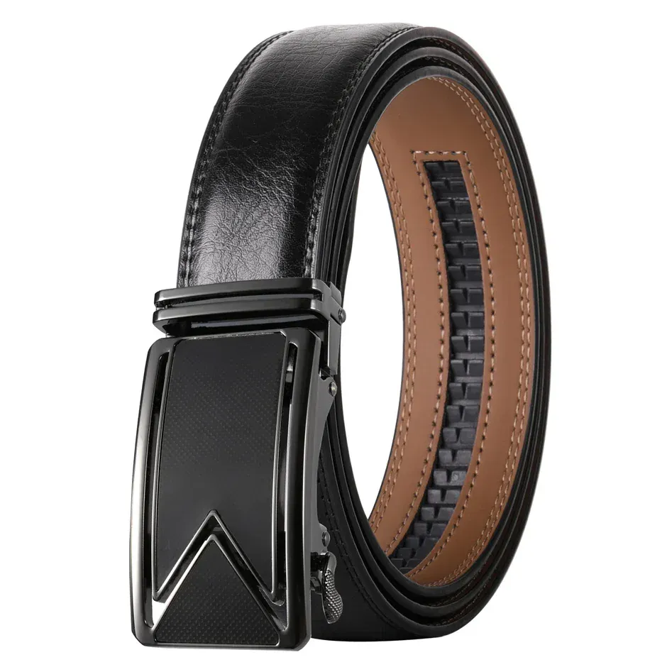 CoreLock Ratchet Belt – 35 mm Cowhide High-quality 35mm cowhide ratchet belt with durable buckle.