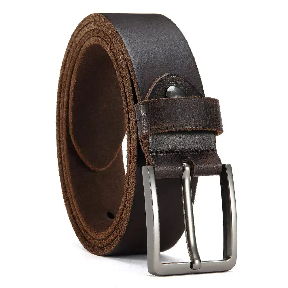 Men’s Classic Leather Belt Classic men's leather belt for casual wear.