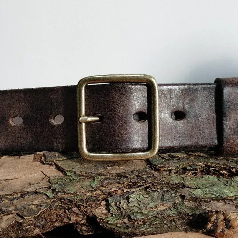 Titan 41 Heavy-Duty Leather Belt with Brass Buckle Heavy-duty full-grain leather belt featuring a solid brass buckle for durability and style.