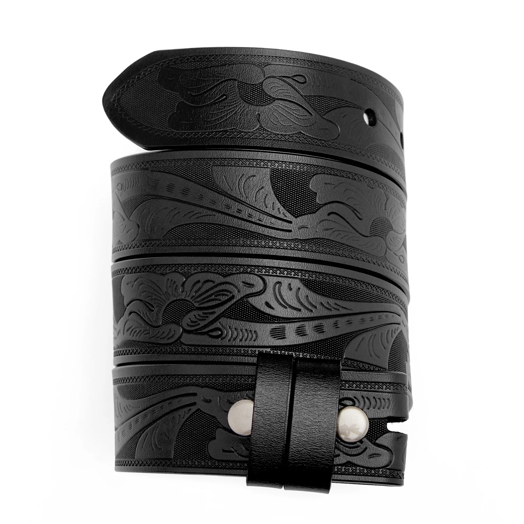 Leather Embossed Strap for HoldForm Bags Embossed leather strap with intricate wave pattern for HoldForm