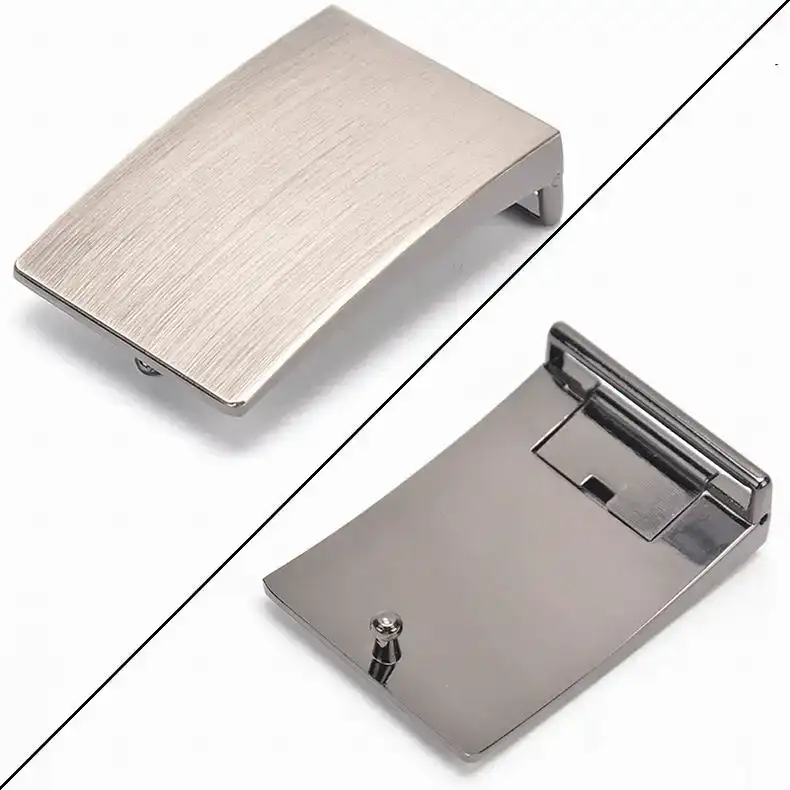 Square Brushed Rectangle Belt Buckle for Men and Women Stylish brushed metal rectangle belt buckle for casual and formal wear.