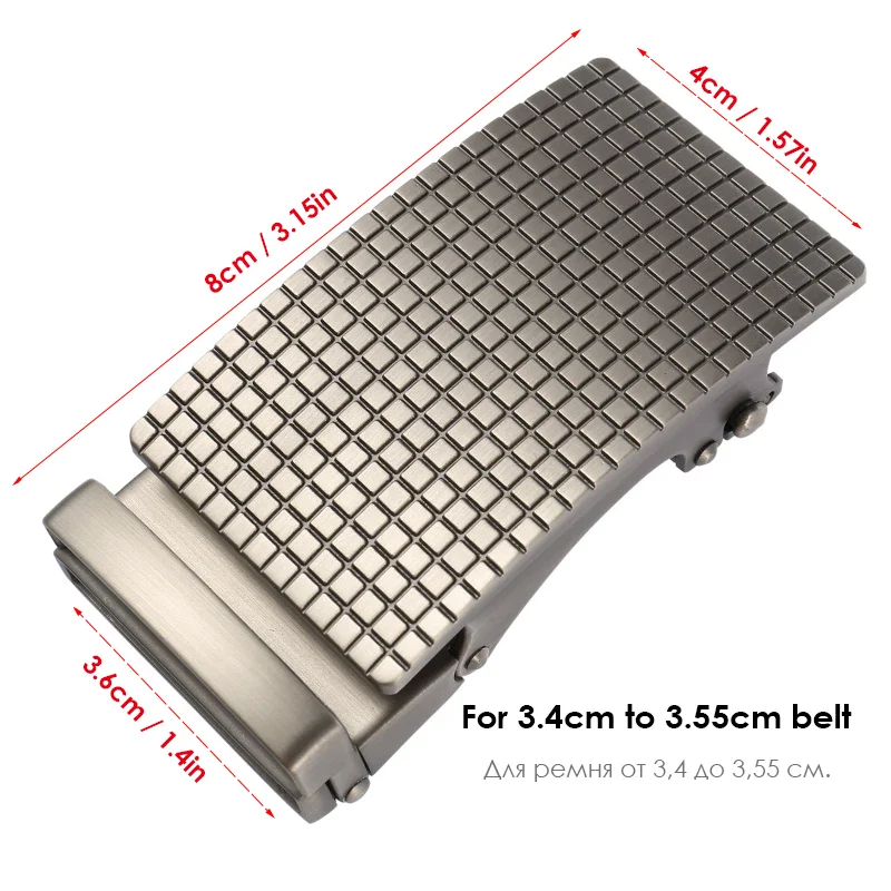 HoldForm Grid-Lock 3.6cm Automatic Buckle Durable metal buckle for adjustable 3.4-3.55cm belts.