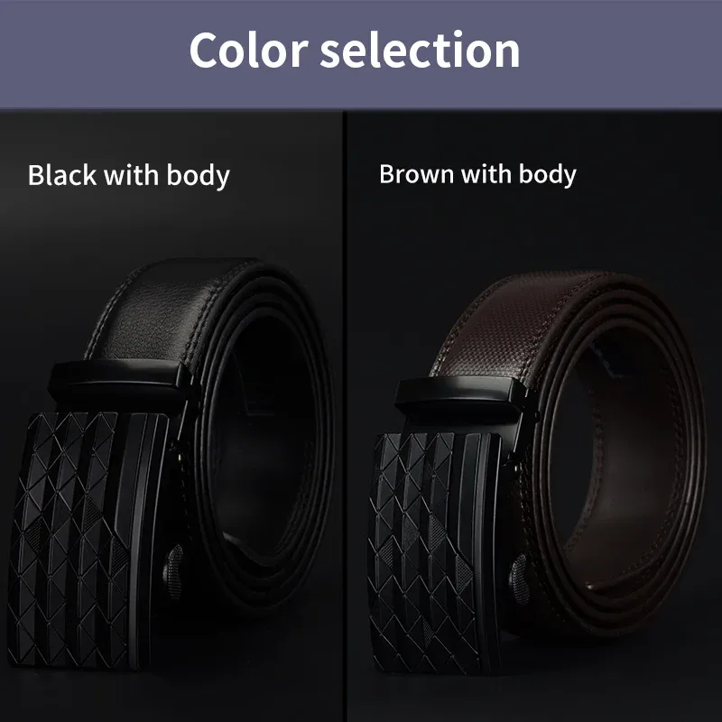 Black Matte Leather Ratchet Belt for Men Black matte leather ratchet belt with sleek design and adjustable buckle.