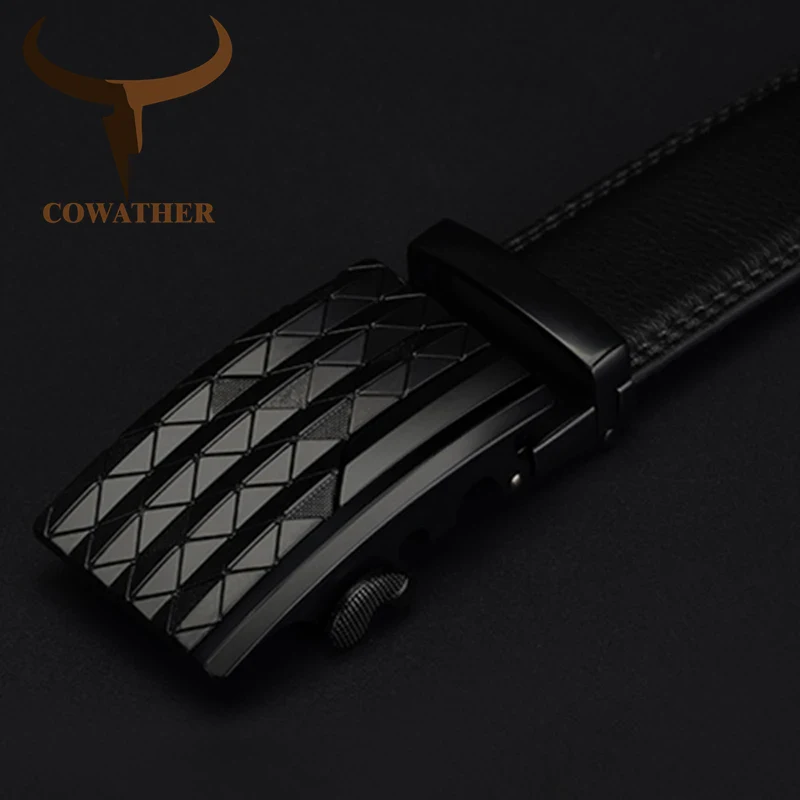 Diamond-Cut Matte Black Leather Belt Matte black ratchet leather belt with diamond-cut design for a sleek, modern look. Perfect for styli.