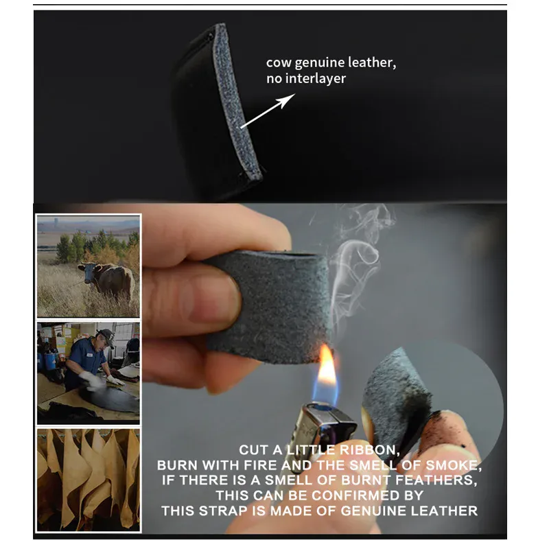 Cow Genuine Leather Belt – No Interlayer High-quality cow leather belt for durability and style.