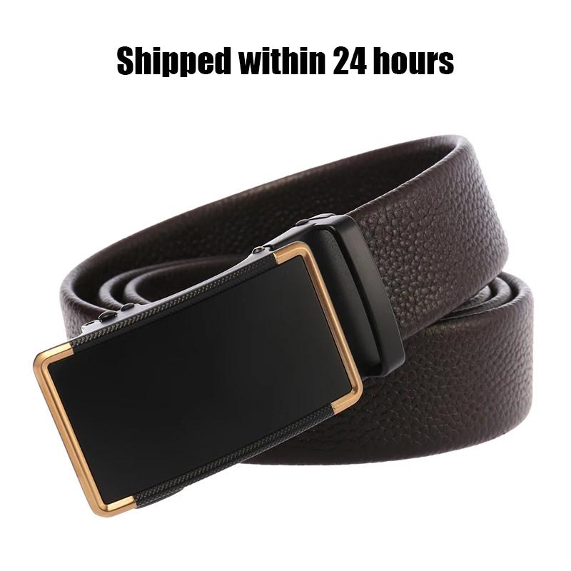 BossLine Ratchet Belt – 35 mm Cowhide Micro-Adjust Buckle High-quality 35mm cowhide ratchet belt with micro-adjust automatic buckle for a perfect fit.