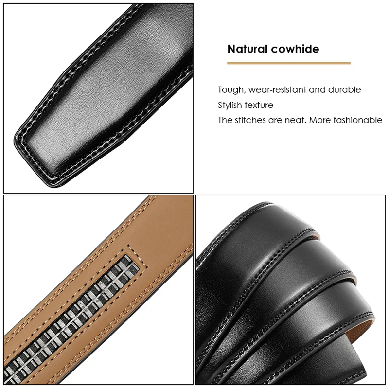 Black leather slim business belt for men Elegant black leather slim belt, perfect for business and formal wear.