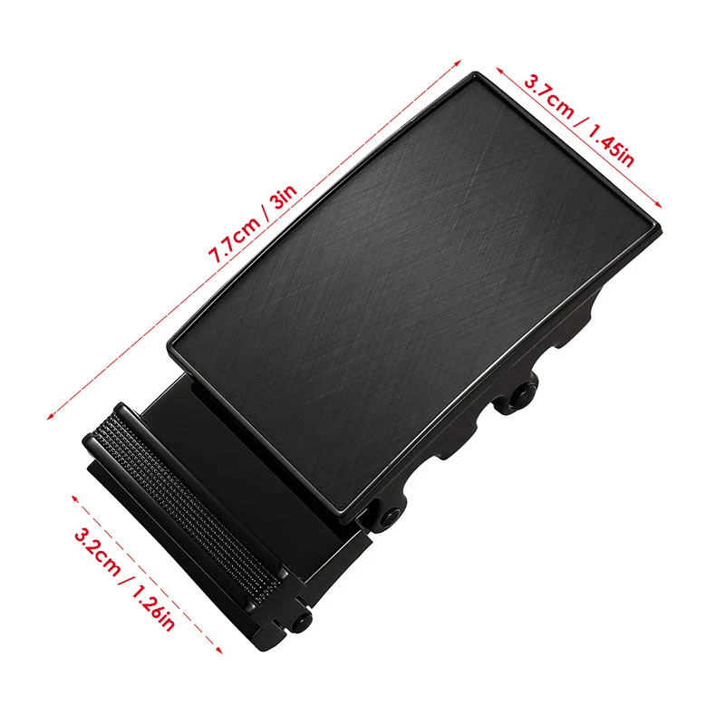 Slim Automatic Business Belt Buckle – Black High-quality black automatic belt buckle with sleek design, perfect for professional attire.