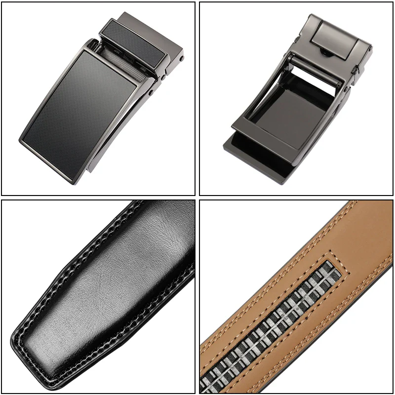 Leather belt with metal buckle for men and women. Sleek black leather belt with metal buckle, perfect for casual or formal wear.