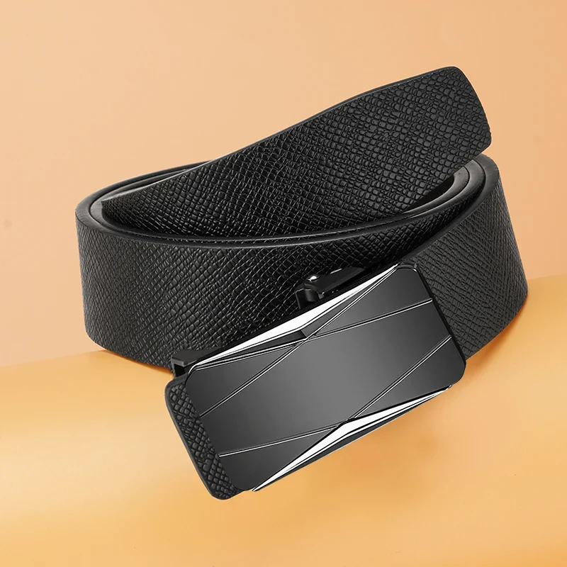 Apex Geometric Designer Automatic Ratchet Belt Automatic ratchet belt with geometric buckle design for a modern look.