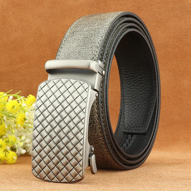 Matrix Woven Texture Automatic Ratchet Belt Automatic ratchet belt with woven textured buckle.