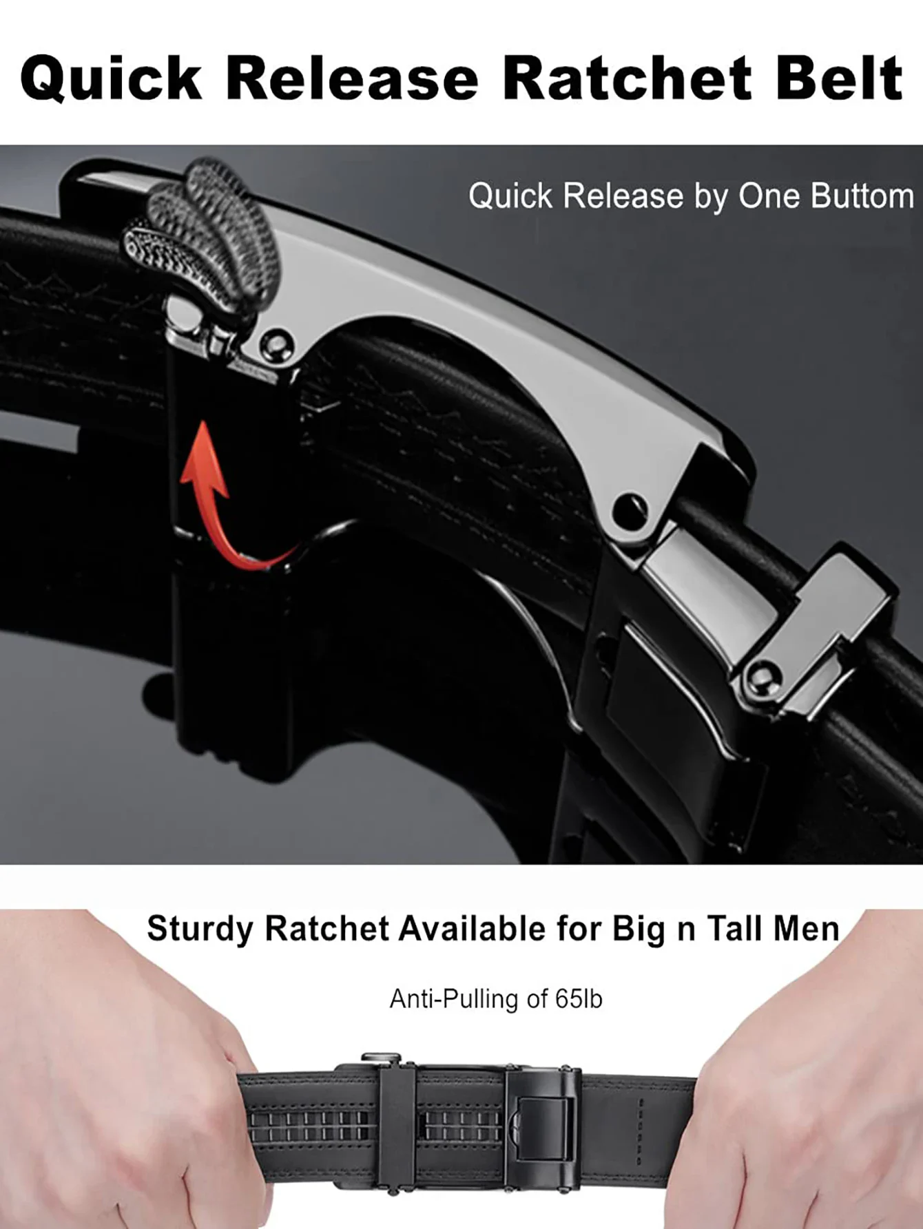 Quick Release Ratchet Belt for Precise Fit Quick Release Ratchet Belt for Easy Adjustment and Secure Fit.