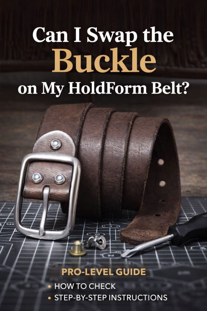 Replace buckle on your HoldForm belt easily.