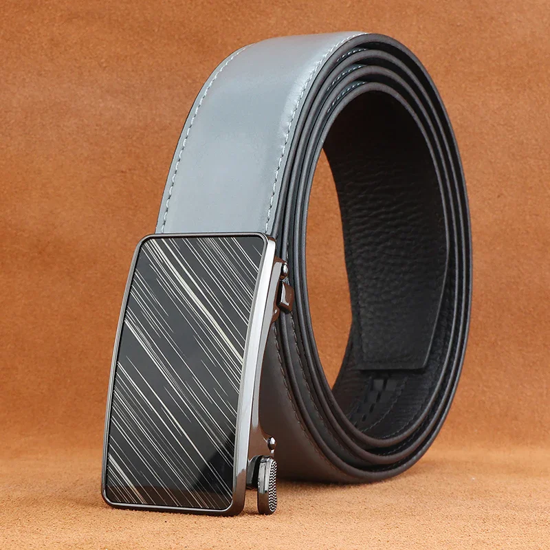 Vector-Edge Hidden-Tail Ratchet Belt – Automatic Micro-Adjust Automatic ratchet belt with sleek vector-edge design and hidden tail for a seamless look.