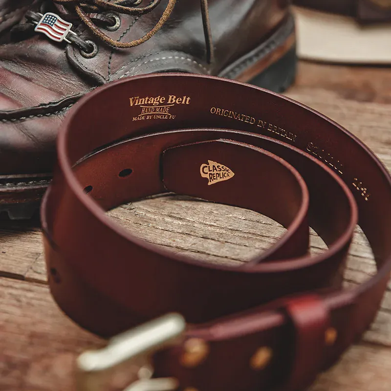 Maden men’s leather belt Leather men's fashion belt with pin buckle.