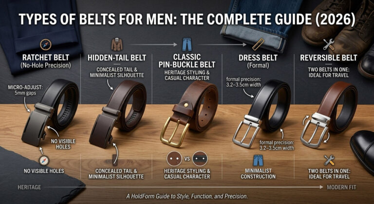 Different styles of men's belts explained