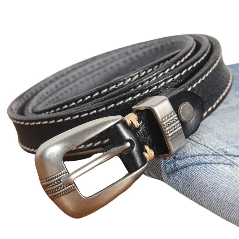 Leather women’s belt with metal buckle, versatile and stylish accessory for jeans and casual outfits. Leather women's belt with metal buckle, versatile and stylish accessory for jeans and casual outfits.