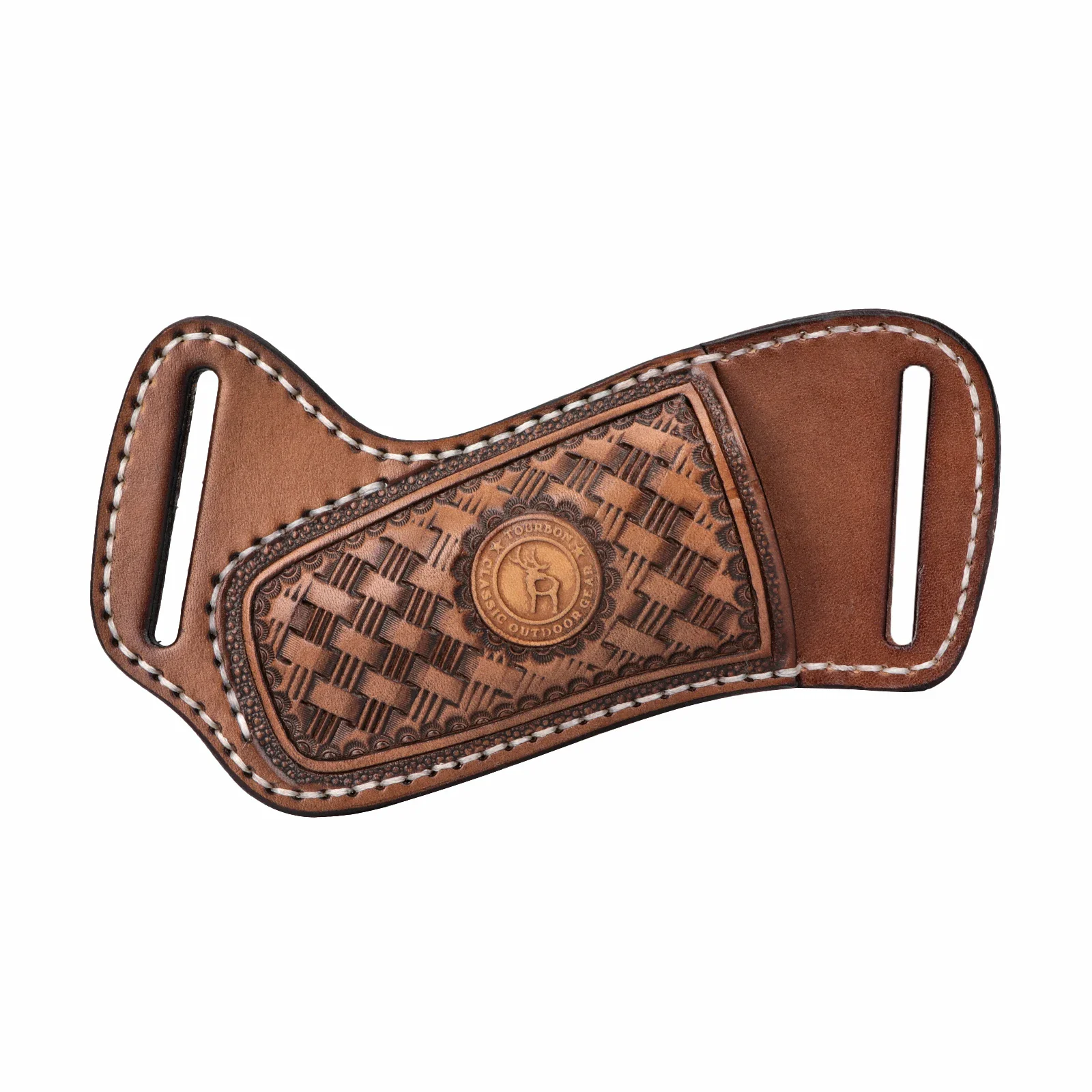 Leather Knife Sheath for EDC and Pocket Carry Durable leather sheath for folding knives, ideal for EDC, pocket carry, and multitools with belt loo.