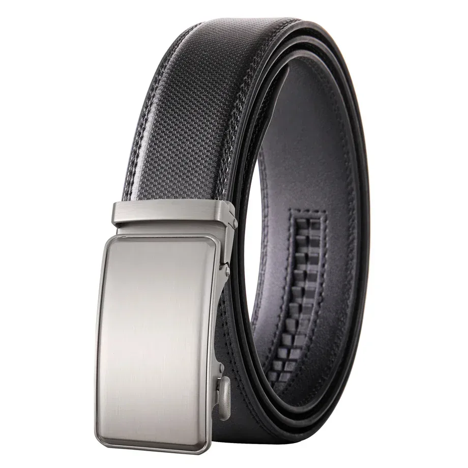 Plyesxale Leather Men’s Waist Belt Genuine Leather Men's Waist Belt for Formal and Casual Wear.