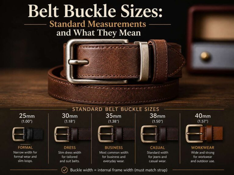 Belt Buckle Sizes Standard Measurements and What They Mean