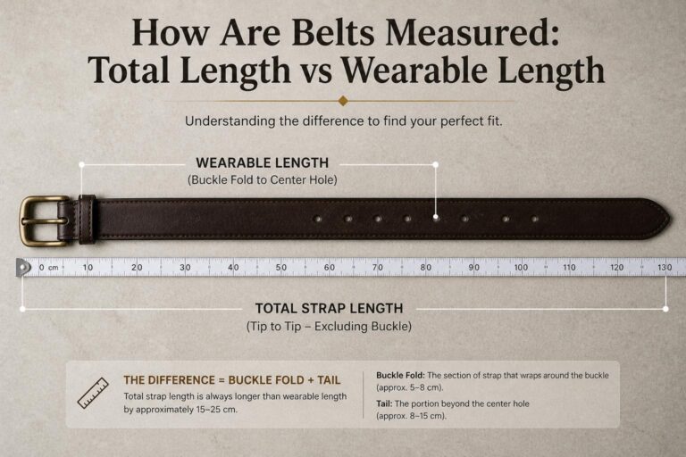 How Are Belts Measured Total Length vs Wearable Length