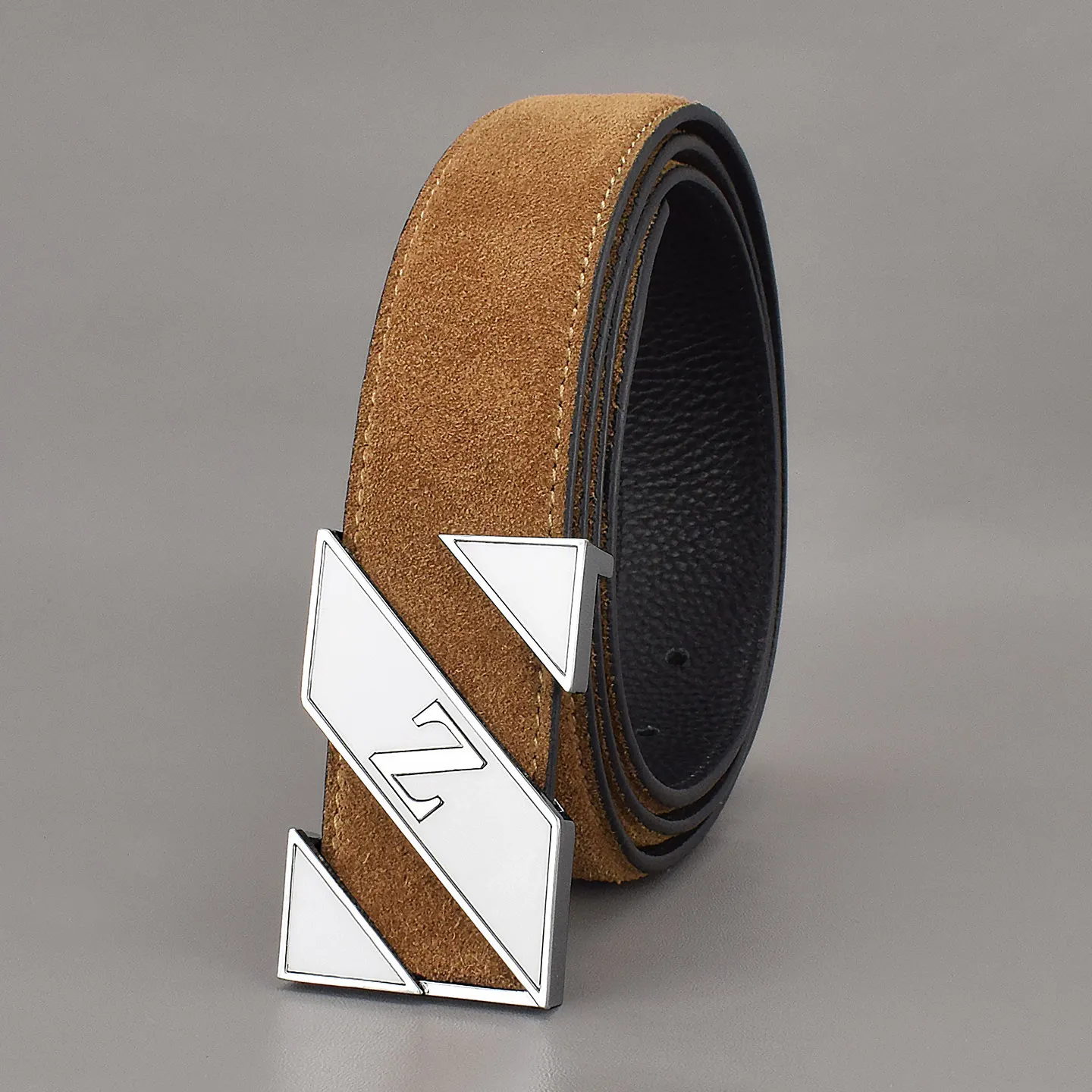 High Quality New Men’s Belt Leather Personality Exquisite Casual Pants with Business Z Buckle Belt White Fashion Designer Belts High Quality New Men's Belt Leather Personality Exquisite Casual Pants with Business Z Buckle Belt White Fashion Designer Belts